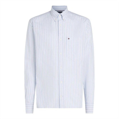 Front - Tommy Hilfiger Mens Striped Oxford Shirt