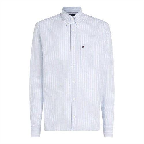 Front - Tommy Hilfiger Mens Striped Oxford Shirt