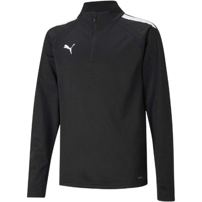 Front - Puma Childrens/Kids TeamLIGA Quarter Zip Fleece Top