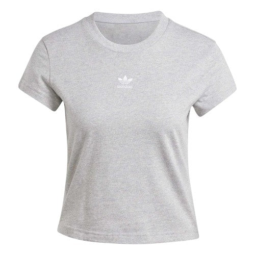 Front - Adidas Womens/Ladies Essentials Embroidered Logo Slim Short-Sleeved T-Shirt