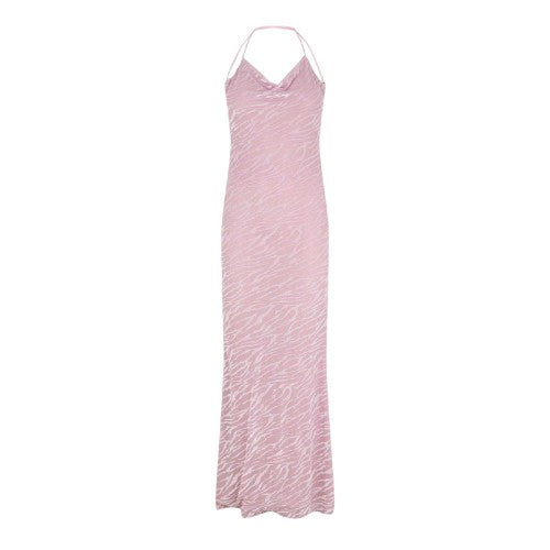 Front - Grace Jacob Womens/Ladies Zebra Print Sleeveless Maxi Dress