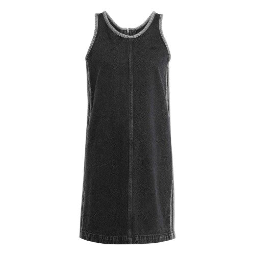 Front - Adidas Womens/Ladies 3 Stripes Denim Mini Dress