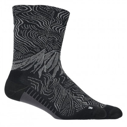 Front - Asics Unisex Adult Patterned Crew Socks