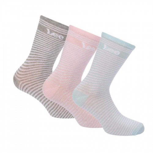 Front - Lee Womens/Ladies Cotton Blend Ankle Socks (Pack of 3)