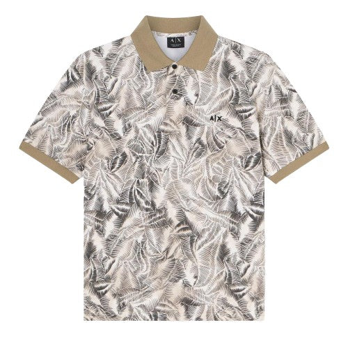 Front - Armani Exchange Mens Classic Polo Shirt