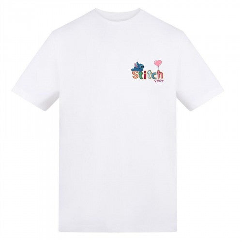 Front - Lilo & Stitch Unisex Adult Stitch Valentine`s Day T-Shirt