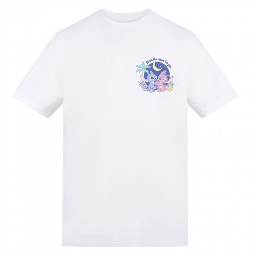 Front - Lilo & Stitch Unisex Adult Over The Moon For You Valentine`s Day T-Shirt