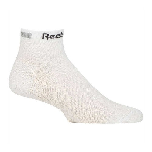 Front - Reebok Womens/Ladies Running Cycling Quarter Lightweight Ankle Socks