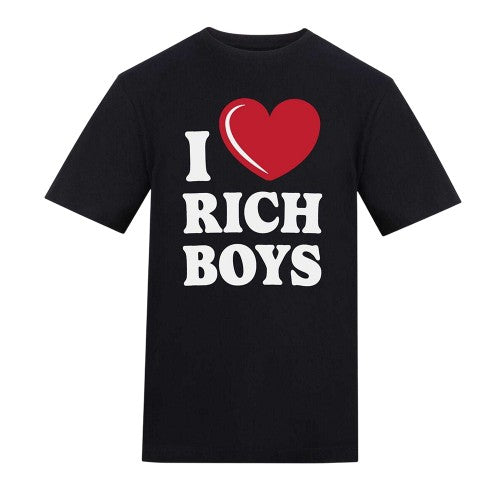 Front - AWD Unisex Adult I Heart Rich Valentine`s Day T-Shirt
