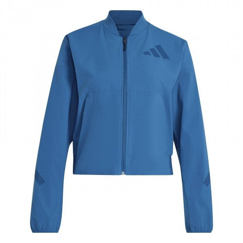 Front - Adidas Womens/Ladies Z.N.E. Woven Midweight Bomber Jacket