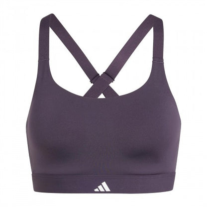 Front - Adidas Womens/Ladies TLRD Luxe Non-Wired Sports Bra