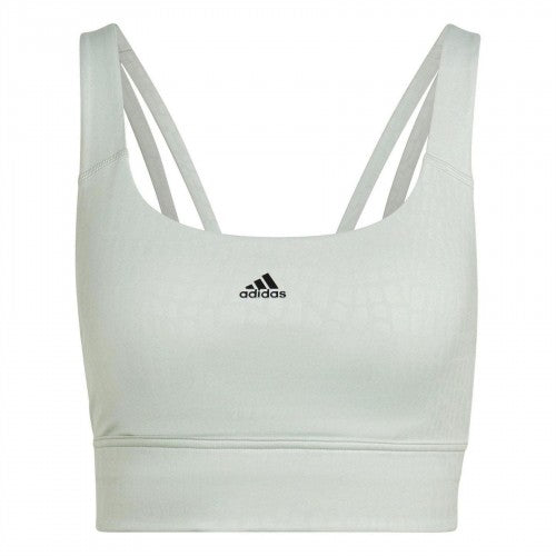 Front - Adidas Womens/Ladies Medium Support Longline Training Sports Bra