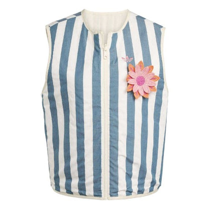 Front - Adidas Womens/Ladies Stripe Gilet