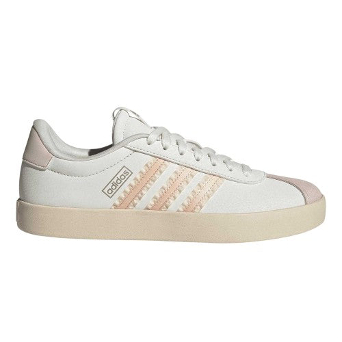 Front - Adidas Womens/Ladies VL Court 3.0 Suede Trainers