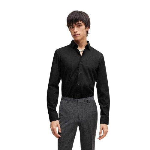 Front - Hugo Mens Plain Long-Sleeved Shirt