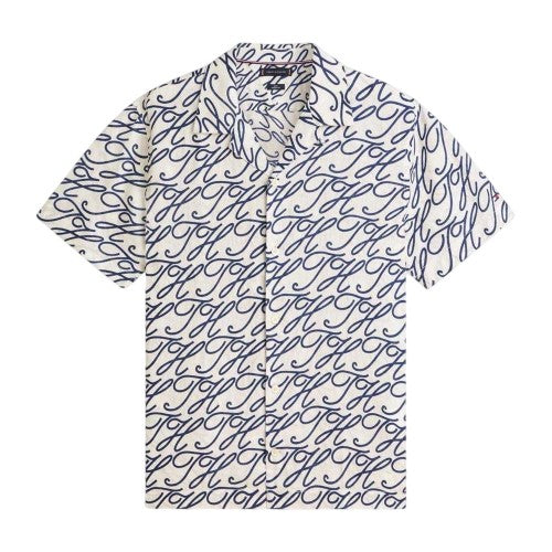 Front - Tommy Hilfiger Mens All-Over Print Shirt