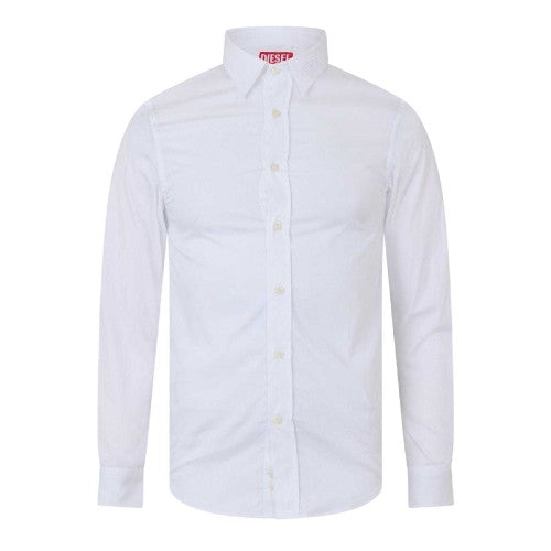 Front - Diesel Mens Benny Plain Long-Sleeved Shirt