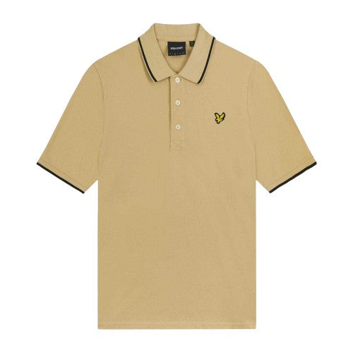 Front - Lyle & Scott Mens Tipped Polo Shirt