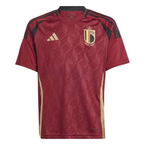 Front - Adidas Childrens/Kids 2024 Belgium Home Shirt