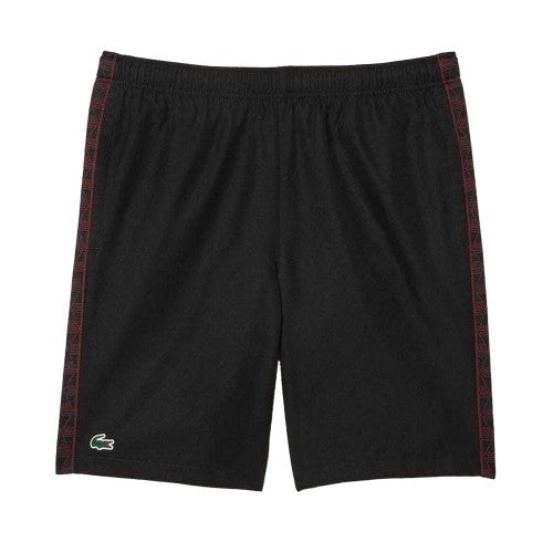 Front - Lacoste Mens Diamond Taffeta Tennis Shorts