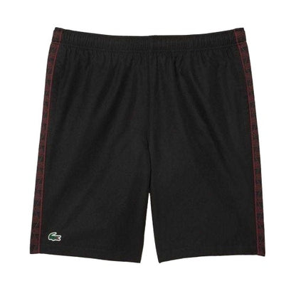 Front - Lacoste Mens Diamond Taffeta Tennis Shorts