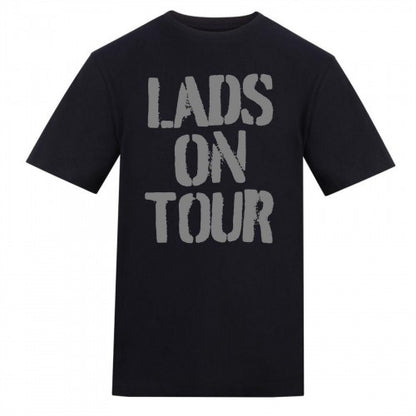 Front - AWD Unisex Adult Lads On Tour T-Shirt