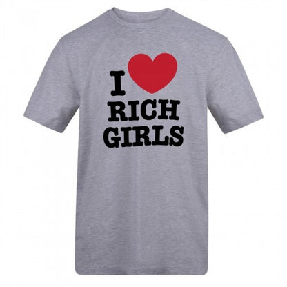 Front - AWD Mens I Love Rich Girls T-Shirt
