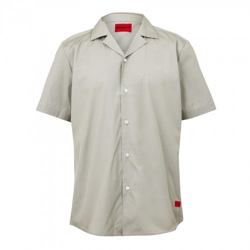 Front - Hugo Mens Ellino Relaxed Fit Short-Sleeved Shirt