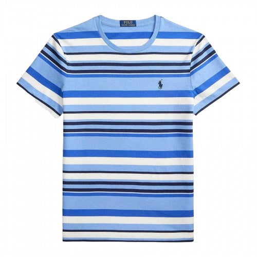 Front - Ralph Lauren Mens Horizontal Stripe Regular T-Shirt