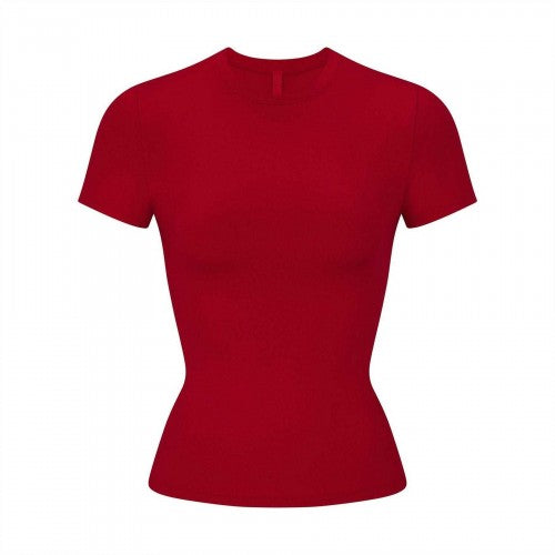 Front - Skims Womens/Ladies Cotton Jersey Fitted T-Shirt