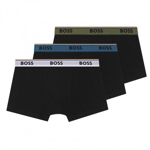 Front - Boss Mens Power Boxer Shorts (Pack of 3)