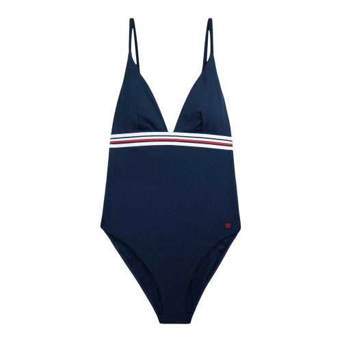 Front - Tommy Hilfiger Womens/Ladies Logo One Piece Swimsuit
