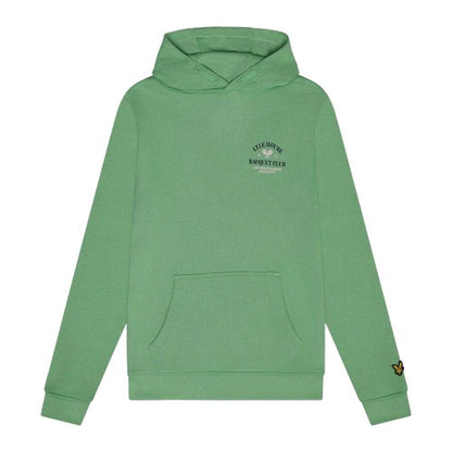 Front - Lyle & Scott Childrens/Kids Racquet Club Graphic Hoodie