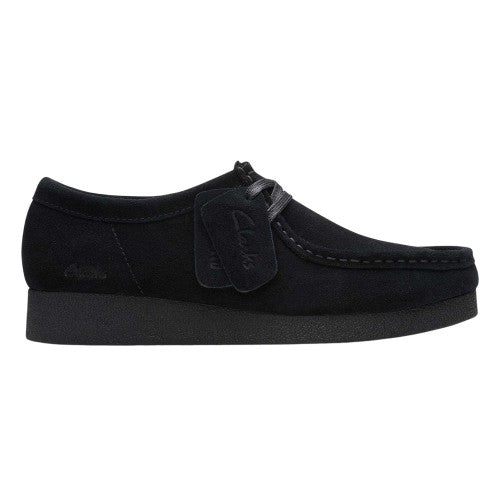 Front - Clarks Womens/Ladies Wallabee Suede Flat Moccasins