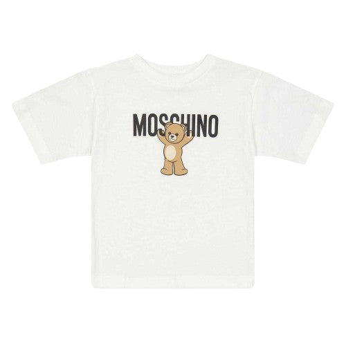 Front - Moschino Childrens/Kids Teddy Bear Regular T-Shirt