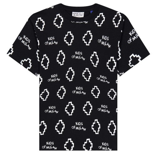 Front - Marcelo Burlon Childrens/Kids All-Over Print T-Shirt