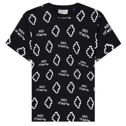 Front - Marcelo Burlon Childrens/Kids All-Over Print T-Shirt