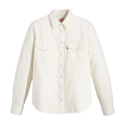 Front - Levis Womens/Ladies Iconic Western Denim Long-Sleeved Shirt