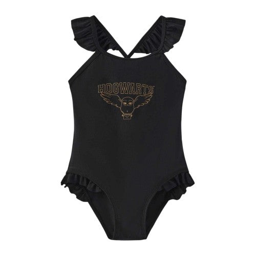Front - Harry Potter Girls Hogwarts One Piece Swimsuit