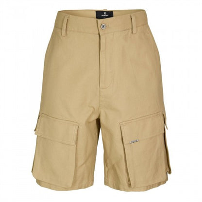 Front - Represent Mens Multi Pocket Tailored Cargo Shorts