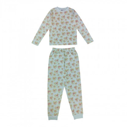 Front - Star Childrens/Kids Hearts Pyjama Set