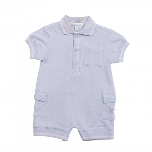 Front - Mintini Baby Tipped Romper Set
