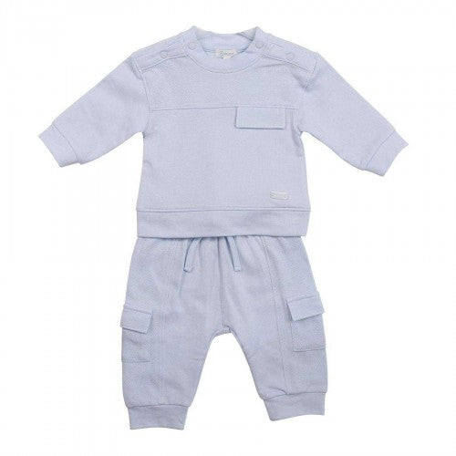 Front - Mintini Baby Plain Long Pyjama Set