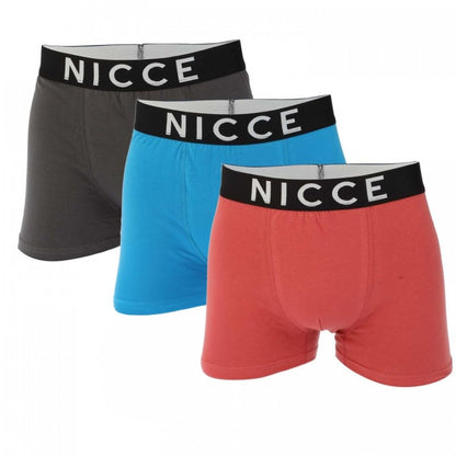 Front - Nicce Mens Octavi Boxer Shorts (Pack of 3)