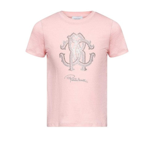 Front - Roberto Cavalli Childrens/Kids Embellished T-Shirt