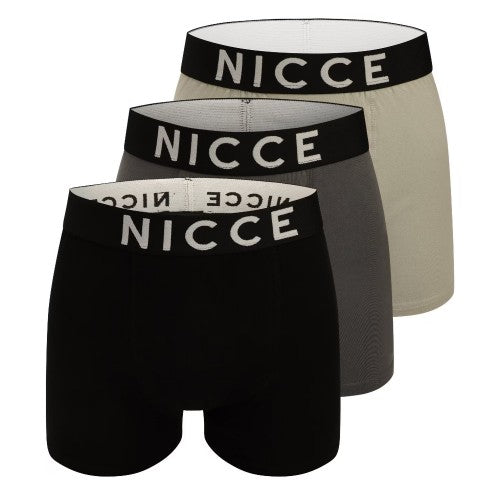 Front - Nicce Mens Vidaxl Boxer Shorts (Pack of 3)