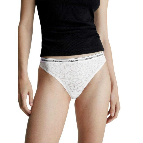 Front - Calvin Klein Womens/Ladies Modern Lace Thong
