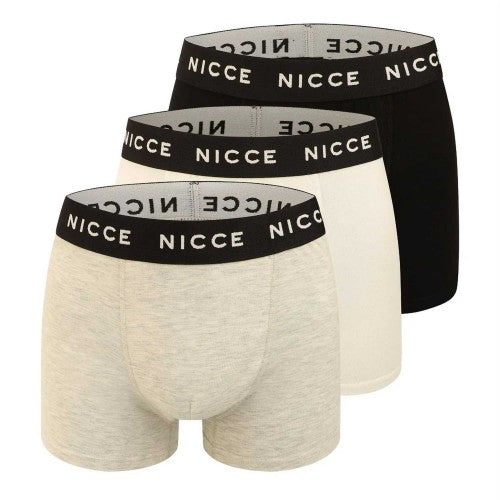 Front - Nicce Mens Lurzem Boxer Shorts (Pack of 3)