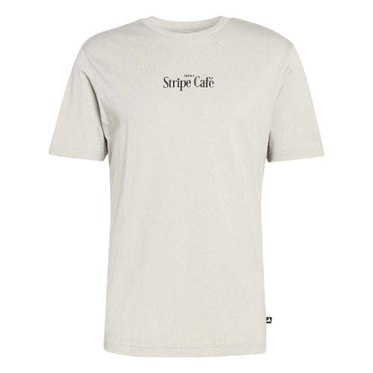 Front - Adidas Mens Stripe Cafe T-Shirt