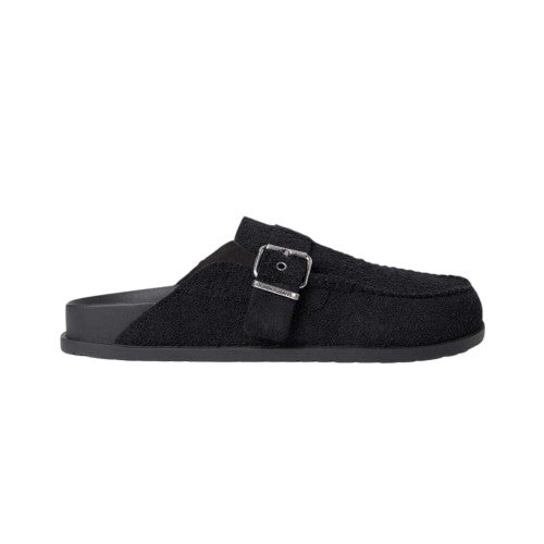 Front - Tommy Jeans Mens Suede Slip-on Mules
